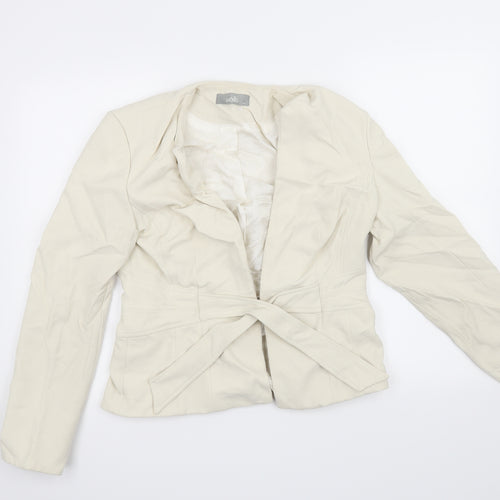 Wallis Womens White   Jacket Coat Size 14