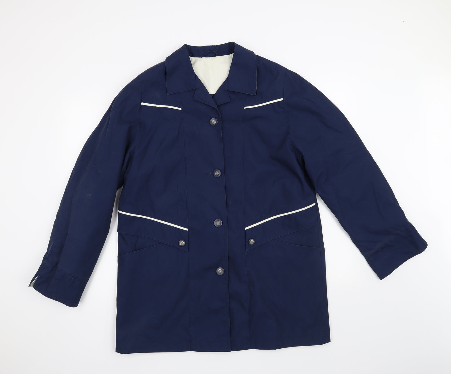 Preworn Womens Blue   Jacket Coat Size M