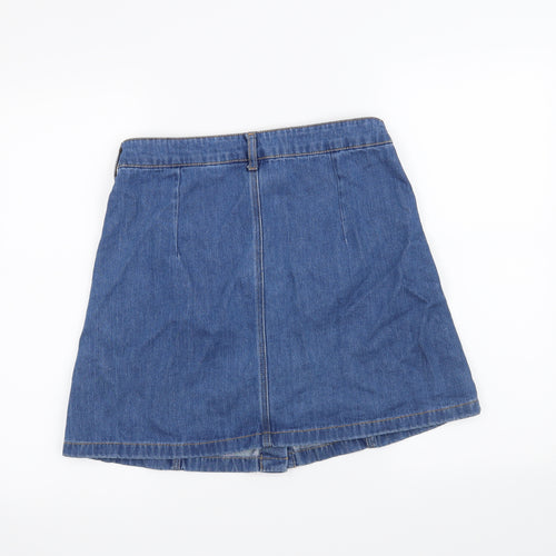 H&M Womens Blue   A-Line Skirt Size 12