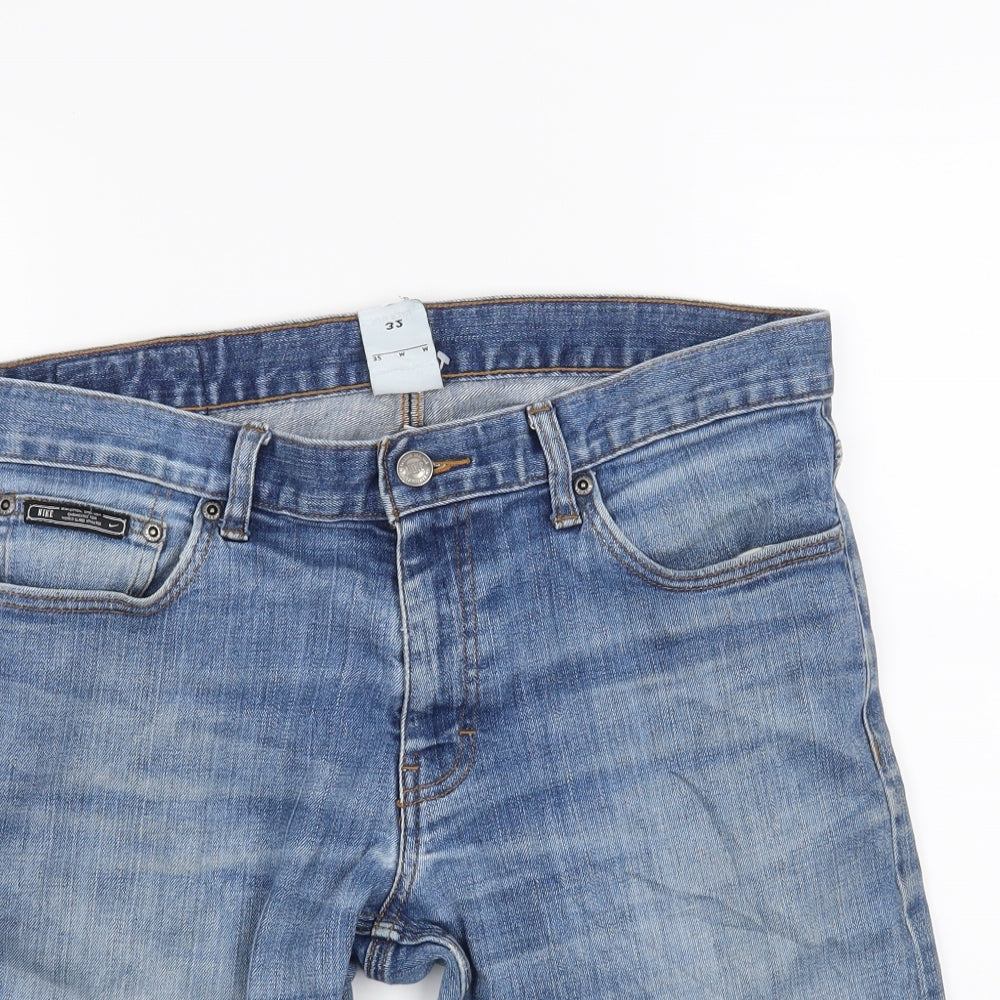 Nike Mens Blue   Biker Shorts Size 32