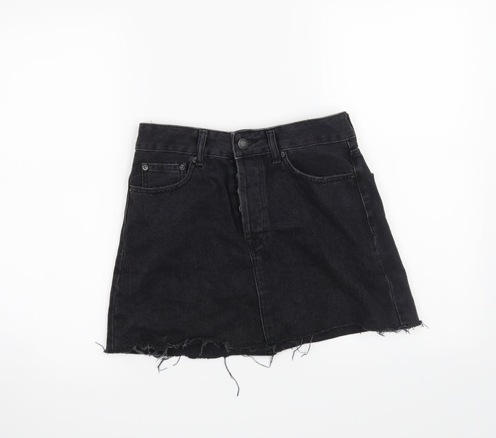Bershka Womens Black Mini Skirt Size 8