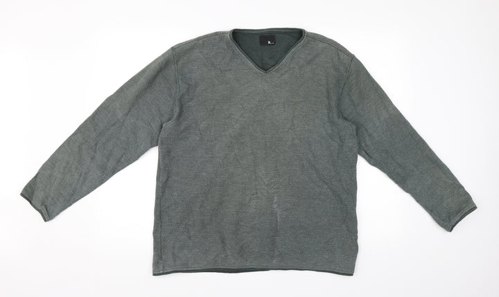 BHS Mens Green Pullover Jumper Size S