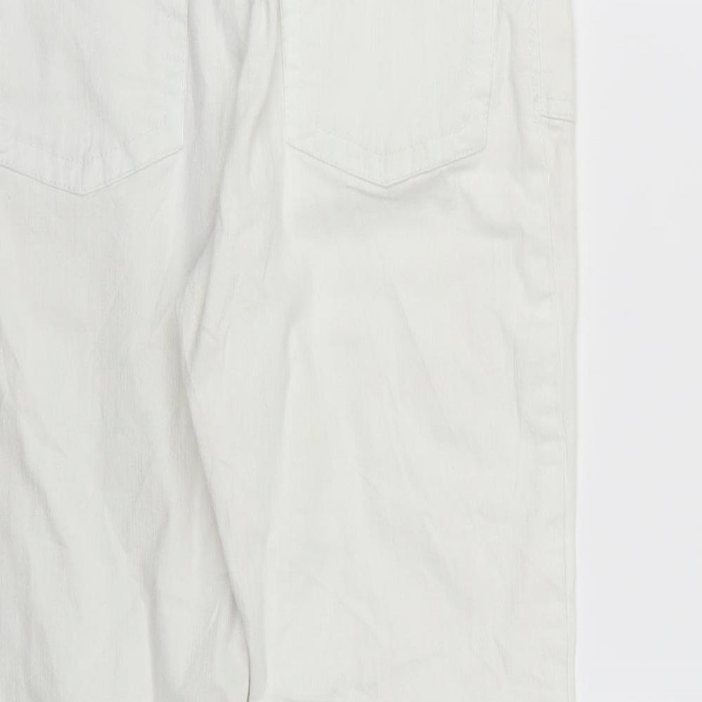 Cherokee Womens White  Denim Cropped Jeans Size 10 L22 in