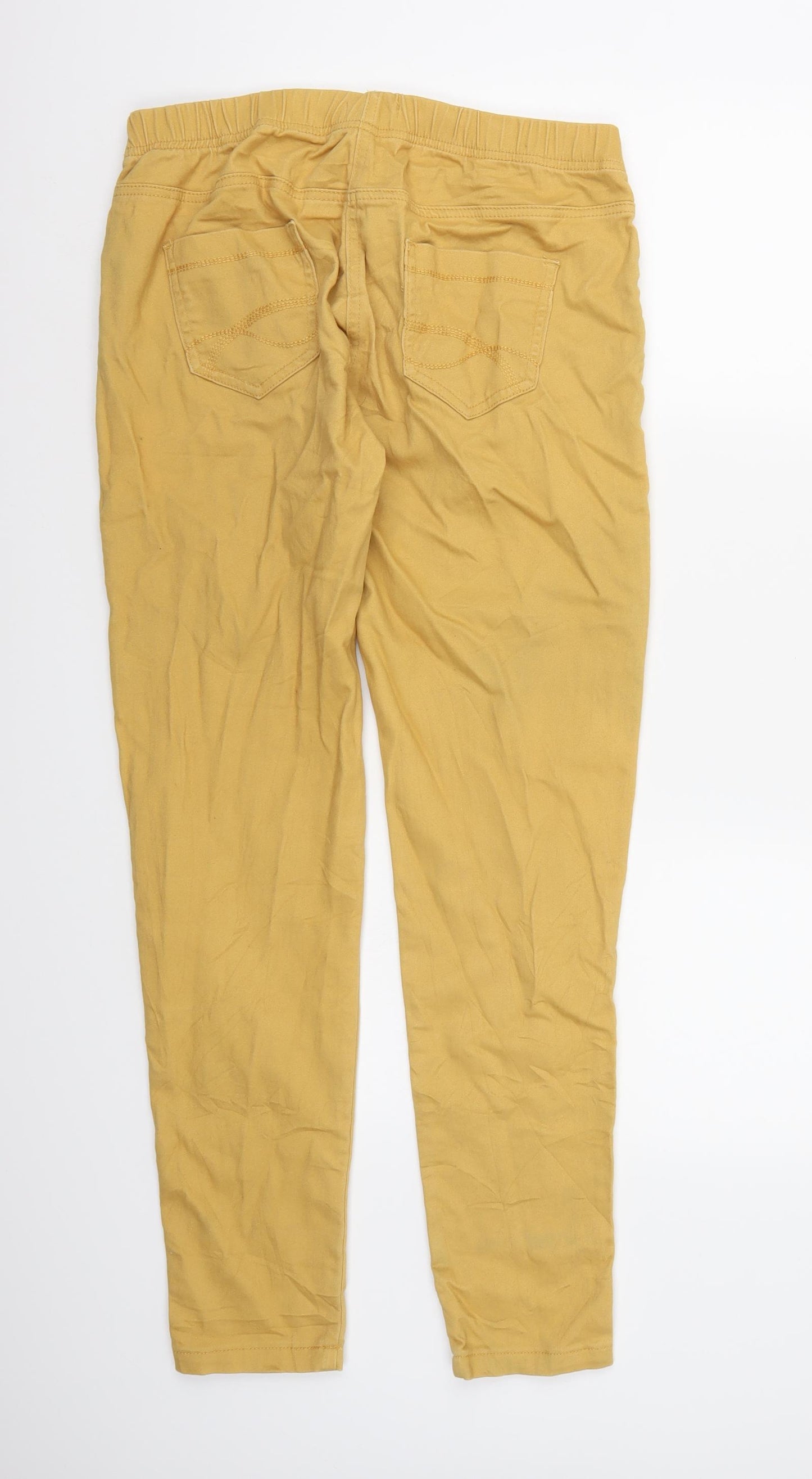 TU Womens Yellow  Denim Jegging Jeans Size 14 L30 in