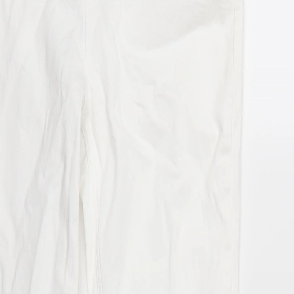 Marks and Spencer Womens White  Denim Bootcut Jeans Size 12 L32 in