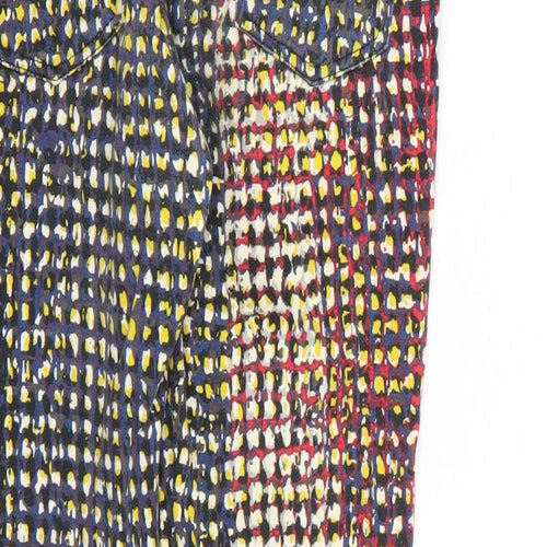Sisley Womens Multicoloured Animal Print Denim Skinny Jeans Size 6 L24 in