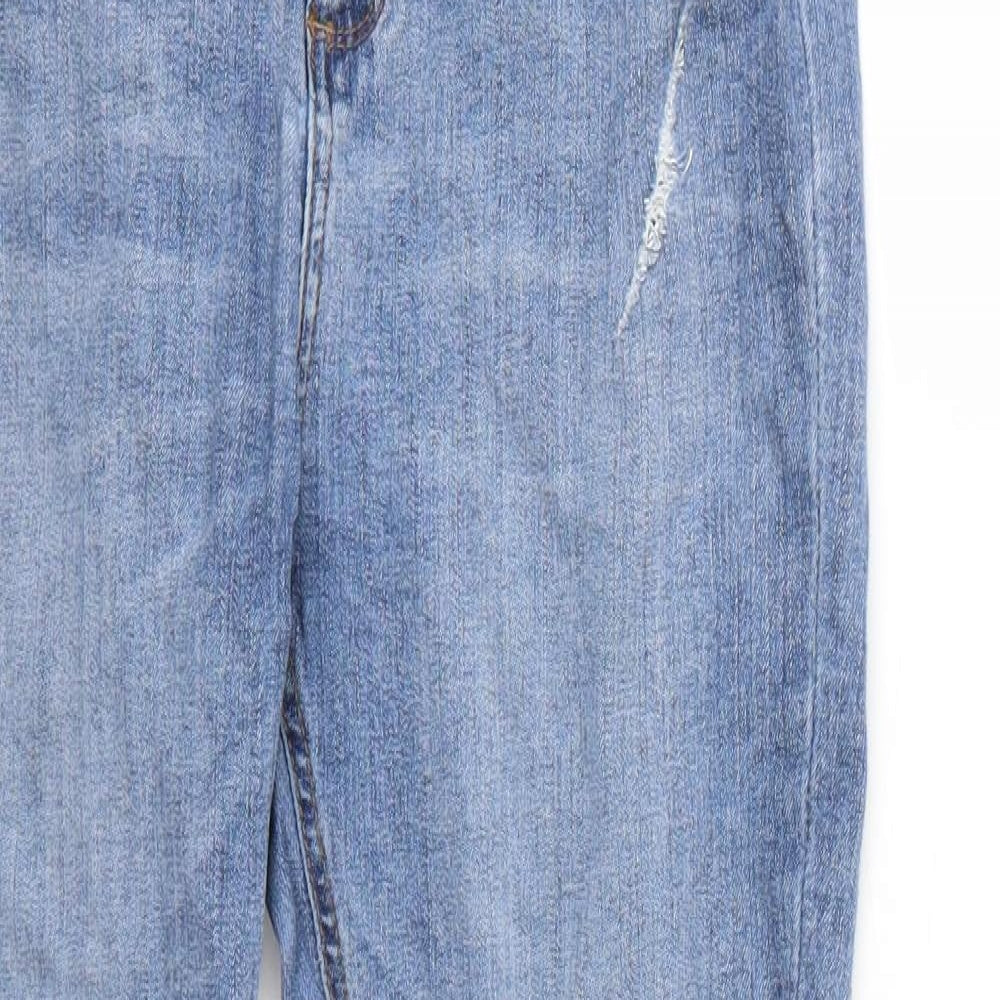 Miss Selfridge Womens Blue  Denim Skinny Jeans Size 14 L24 in