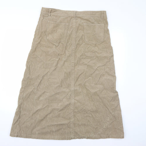 Sarah Hamilton Womens Brown  Corduroy A-Line Skirt Size 16