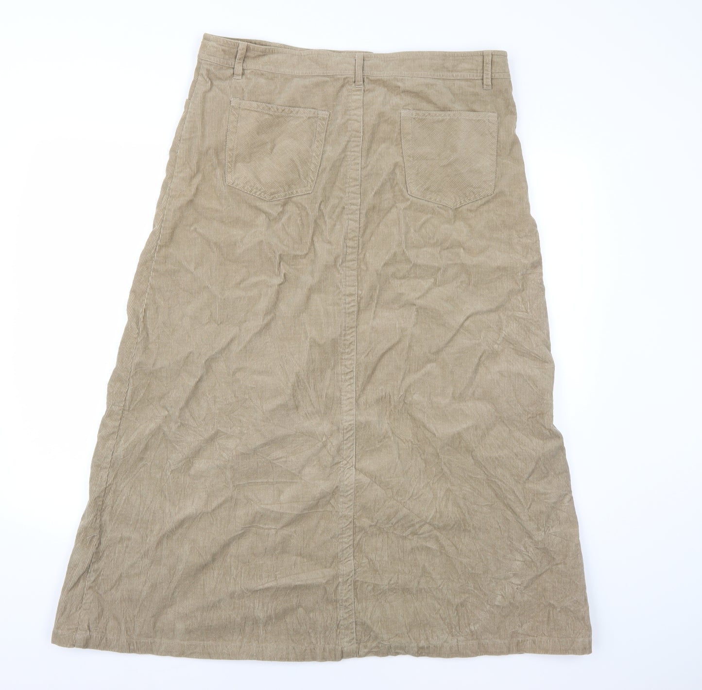 Sarah Hamilton Womens Brown  Corduroy A-Line Skirt Size 16