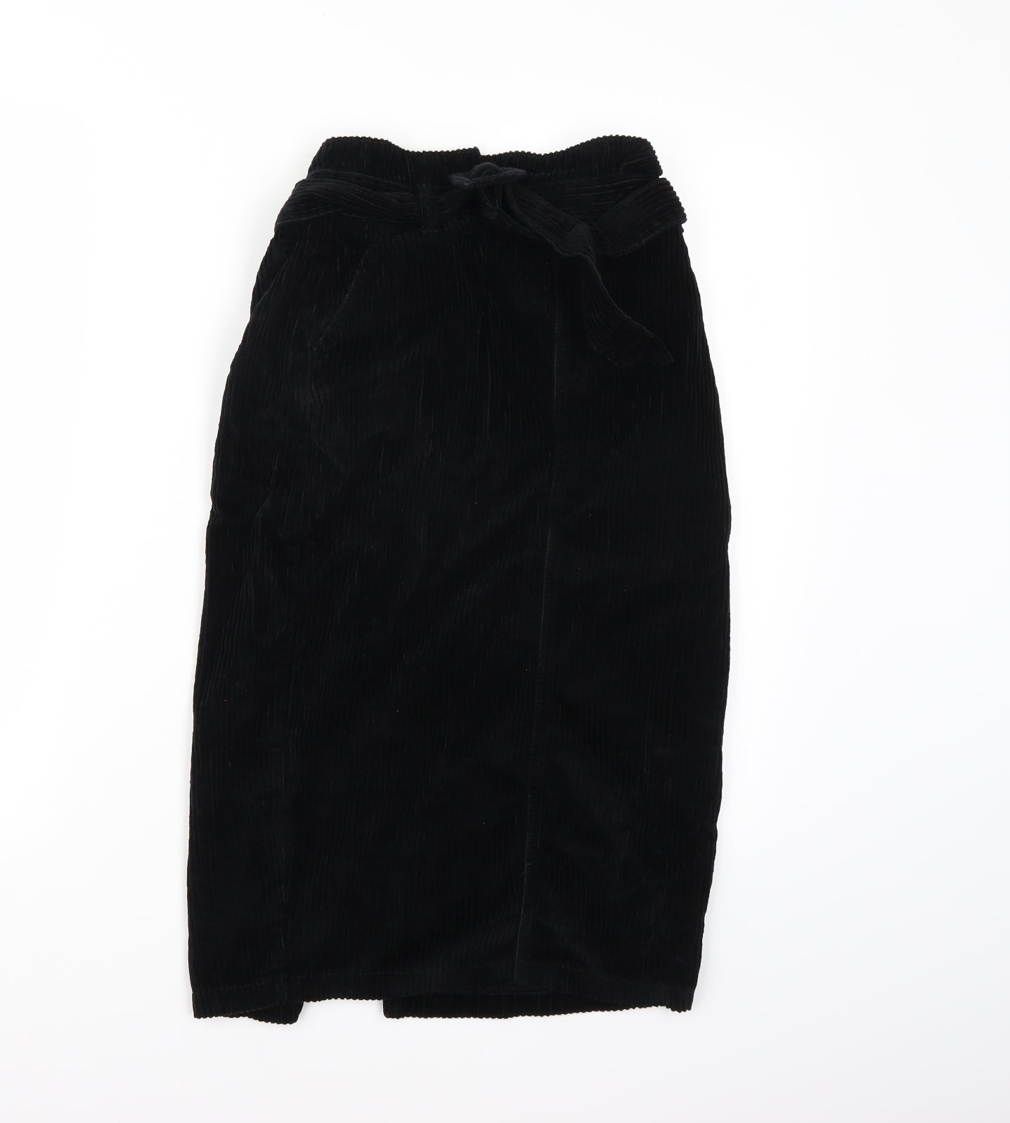 Denim co. Womens Black  Corduroy A-Line Skirt Size 10