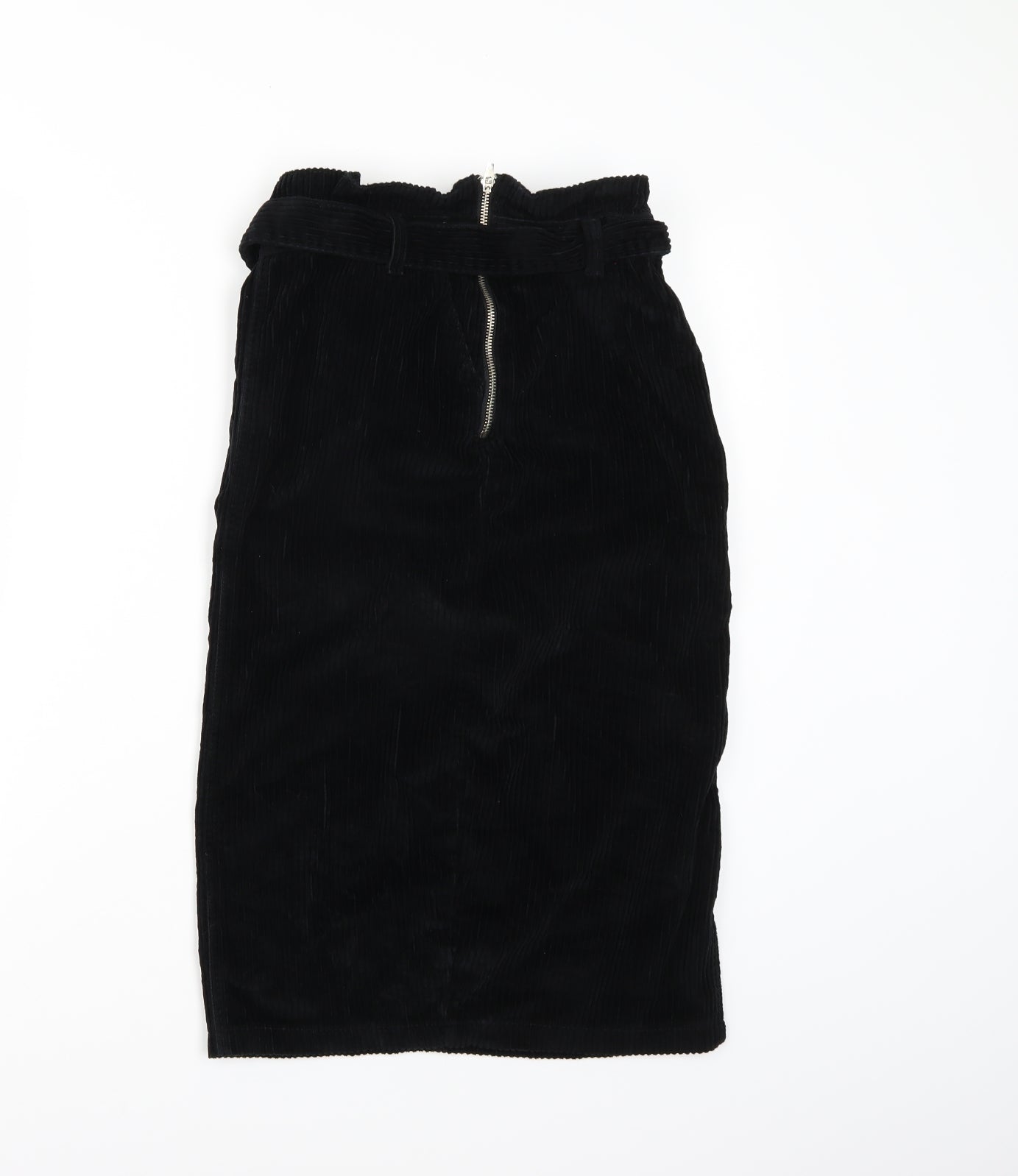 Denim co. Womens Black  Corduroy A-Line Skirt Size 10