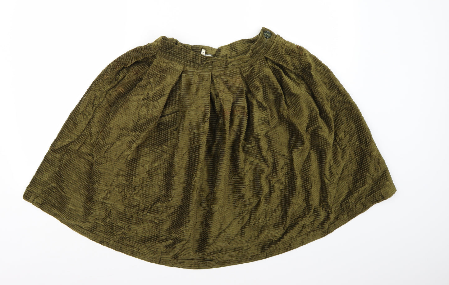 Jinx Womens Green  Corduroy A-Line Skirt Size M