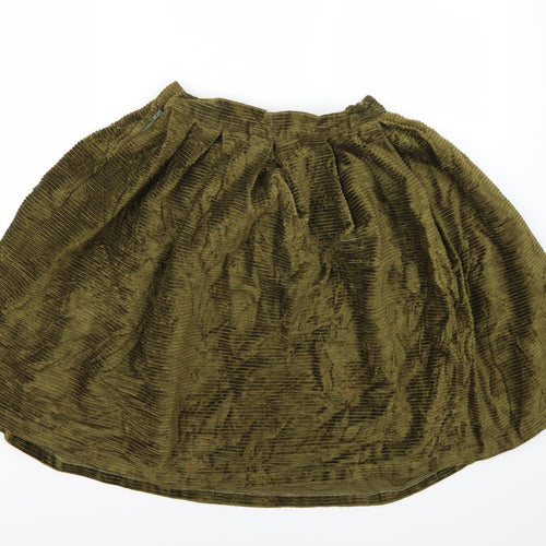 Jinx Womens Green  Corduroy A-Line Skirt Size M