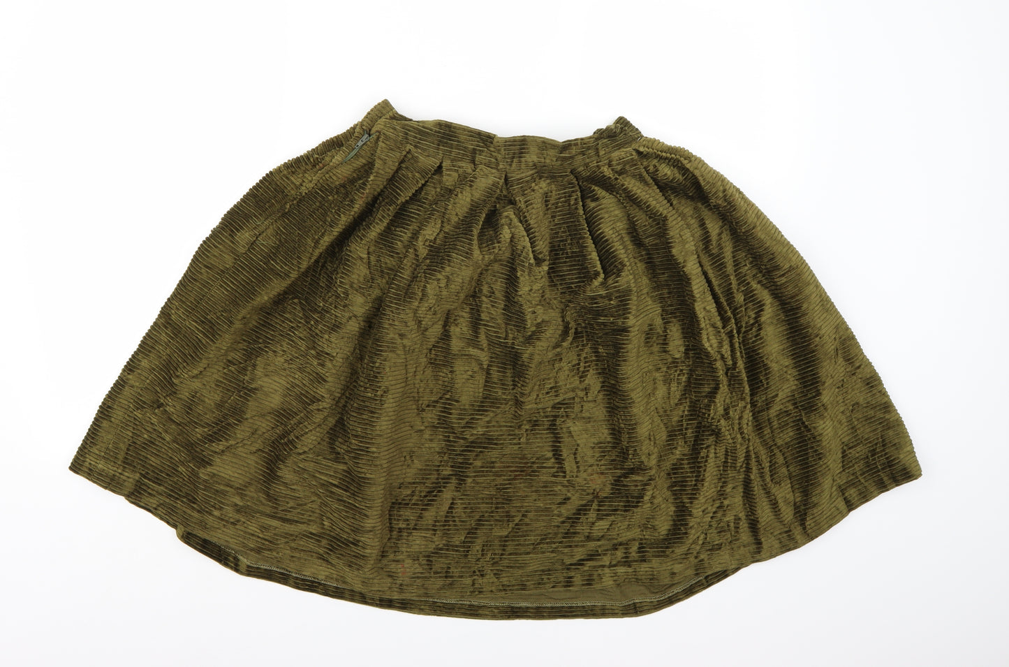 Jinx Womens Green  Corduroy A-Line Skirt Size M