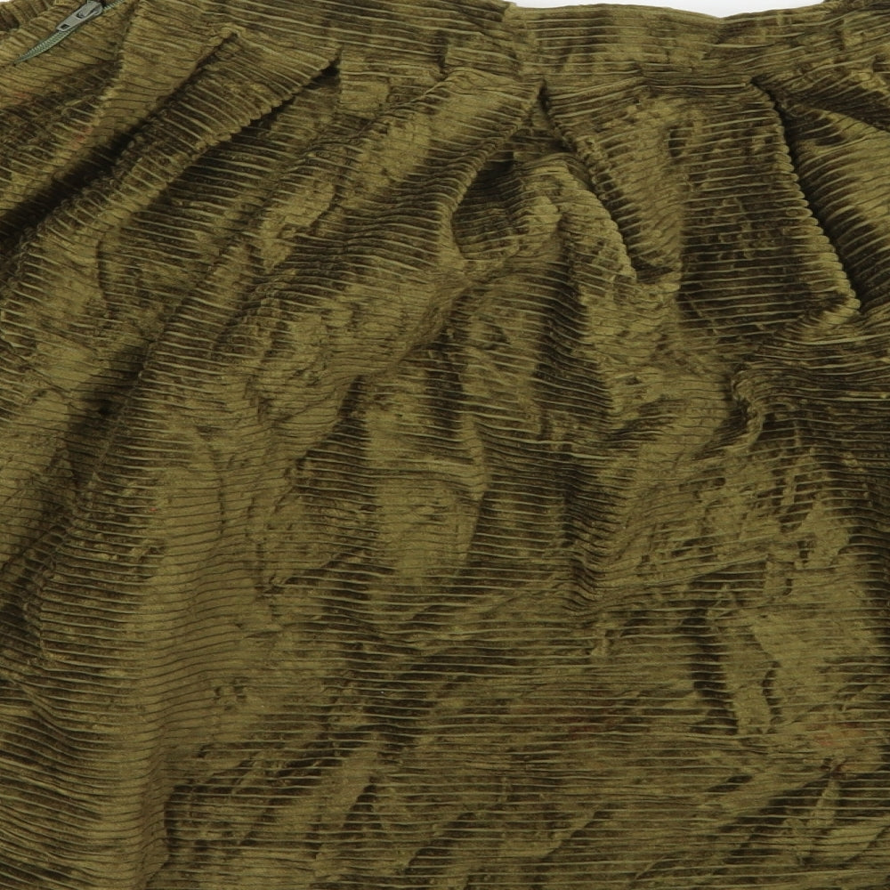 Jinx Womens Green  Corduroy A-Line Skirt Size M