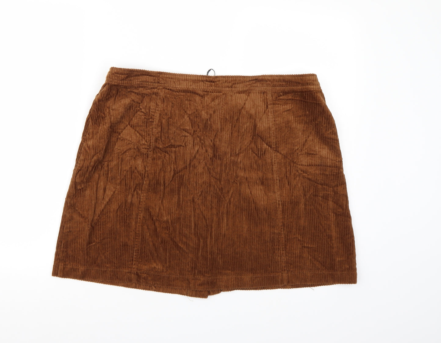 Denim co. Womens Brown  Corduroy A-Line Skirt Size 18