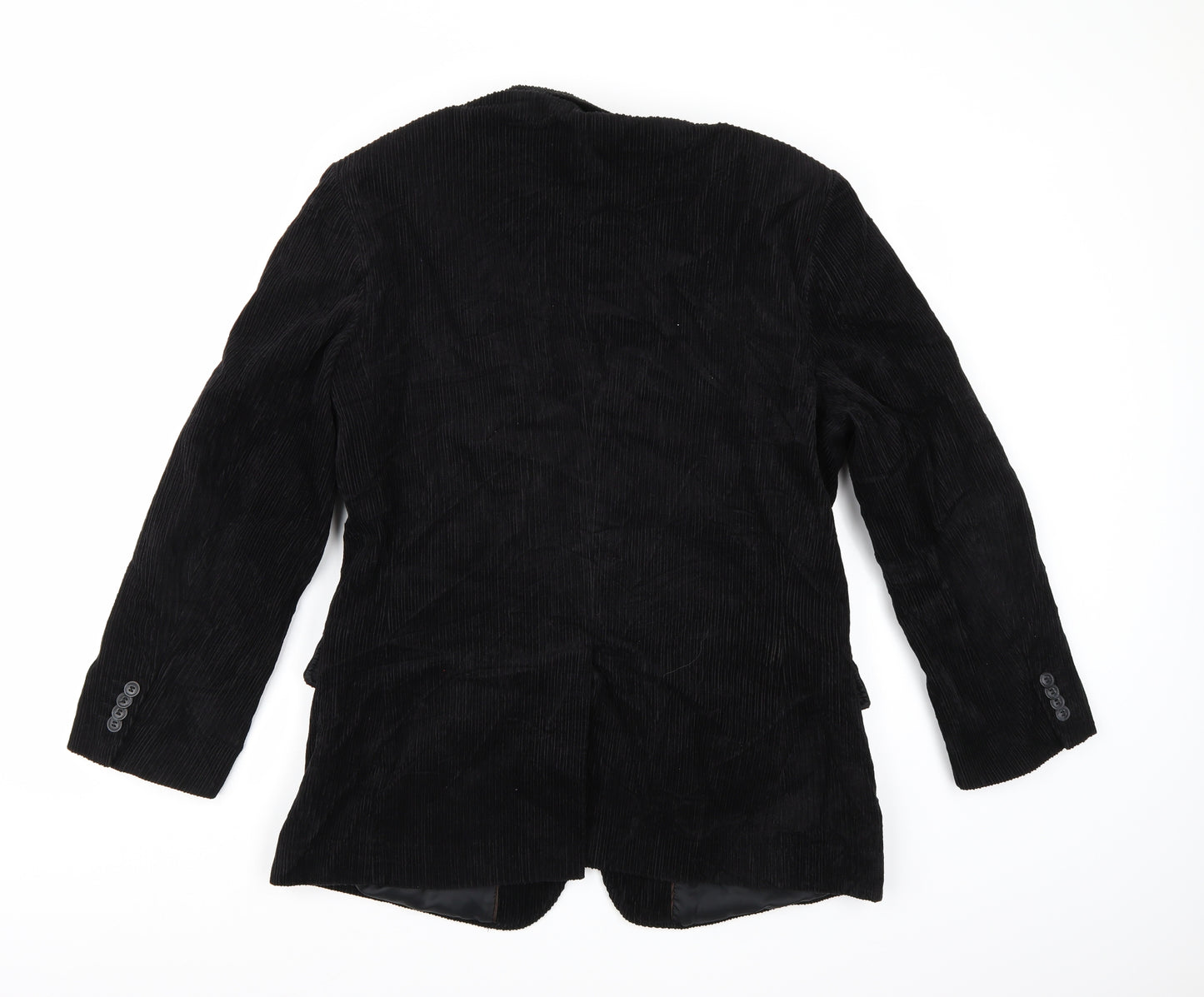 Cedarwood State Mens Black  Corduroy Jacket Suit Jacket Size M