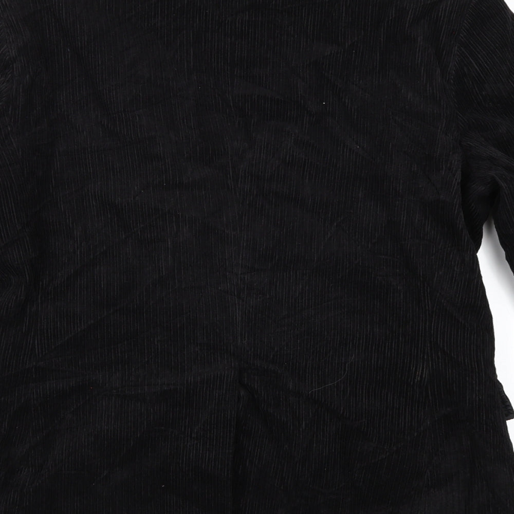 Cedarwood State Mens Black  Corduroy Jacket Suit Jacket Size M