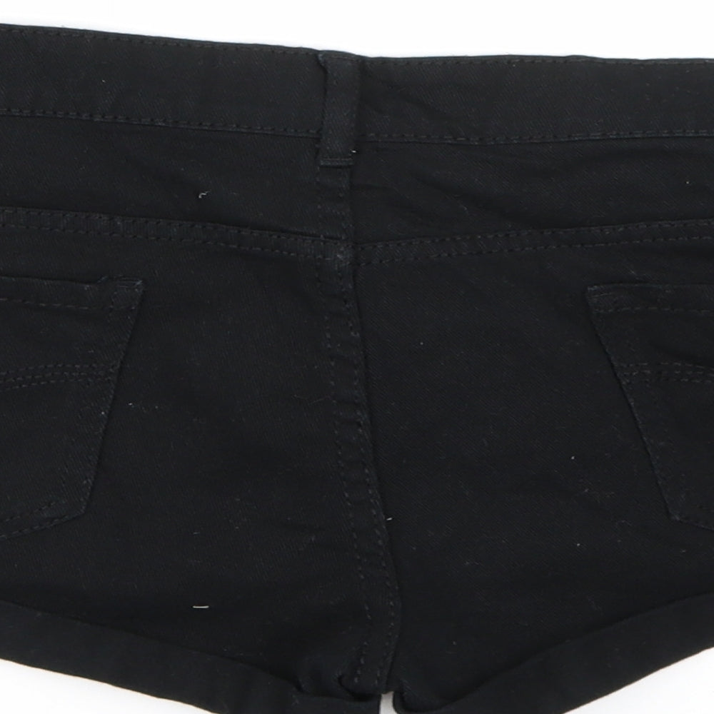 Denim co. Womens Black  Denim Cut-Off Shorts Size 12