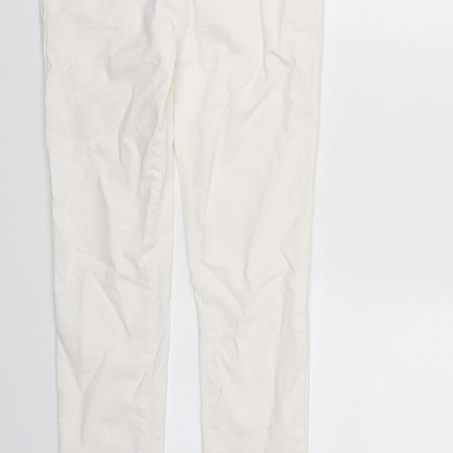 New Look Womens White  Denim Jegging Jeans Size 8 L28 in