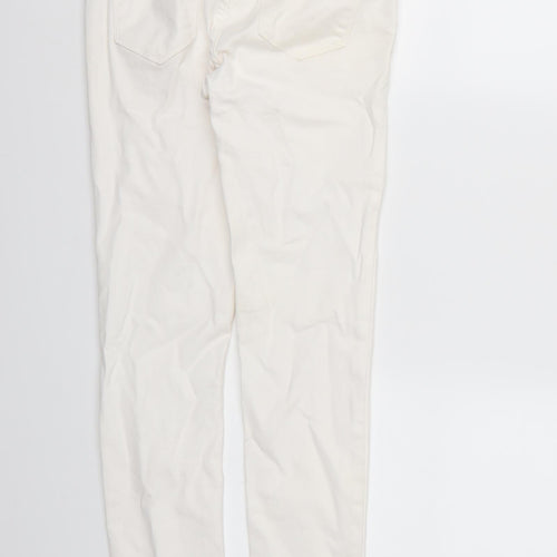 New Look Womens White  Denim Jegging Jeans Size 8 L28 in