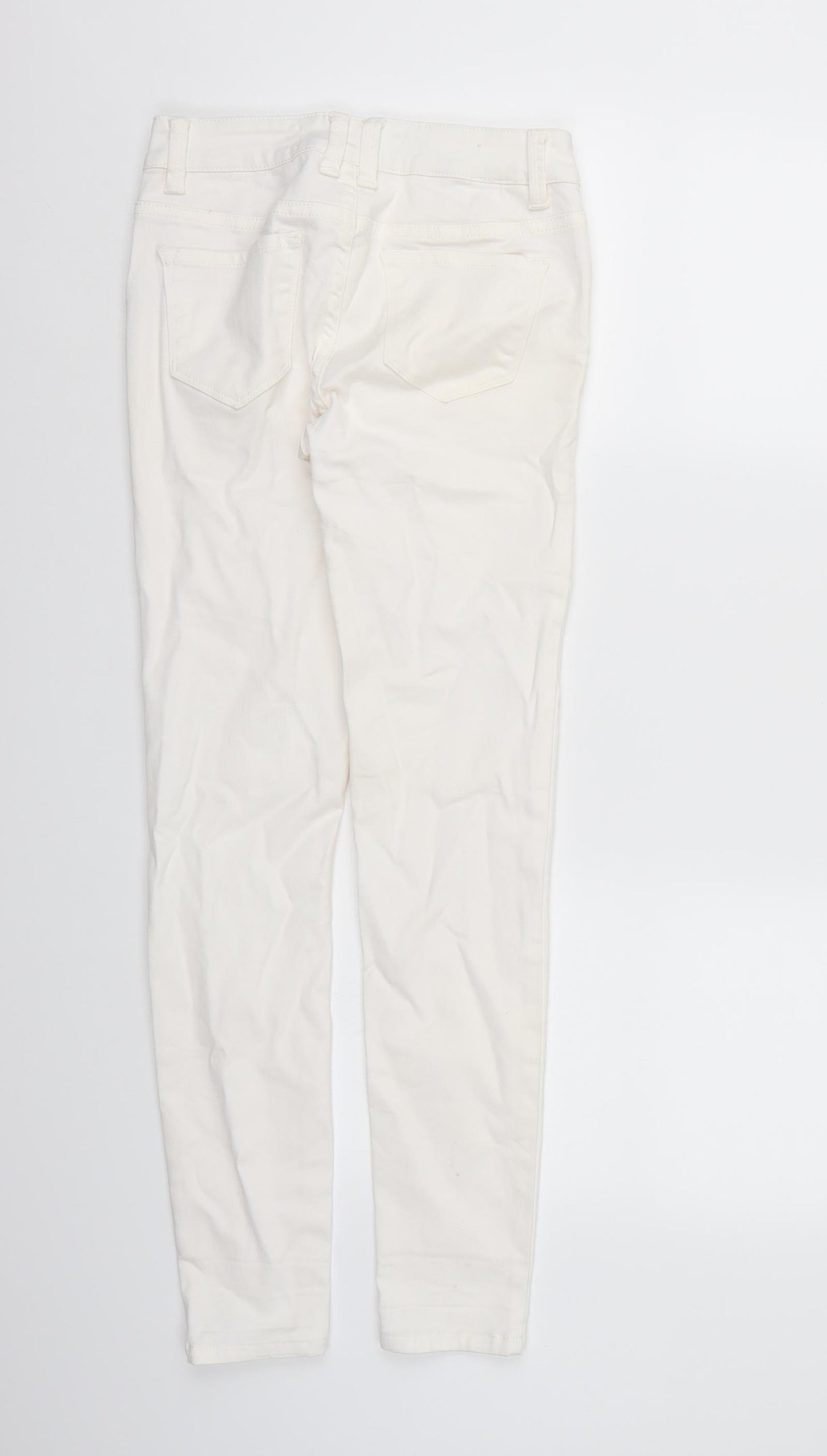 New Look Womens White  Denim Jegging Jeans Size 8 L28 in