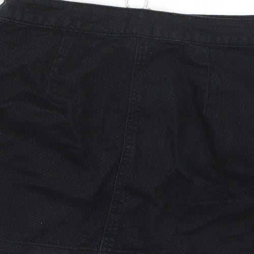 Divided by H&M Womens Black  Denim A-Line Skirt Size 8