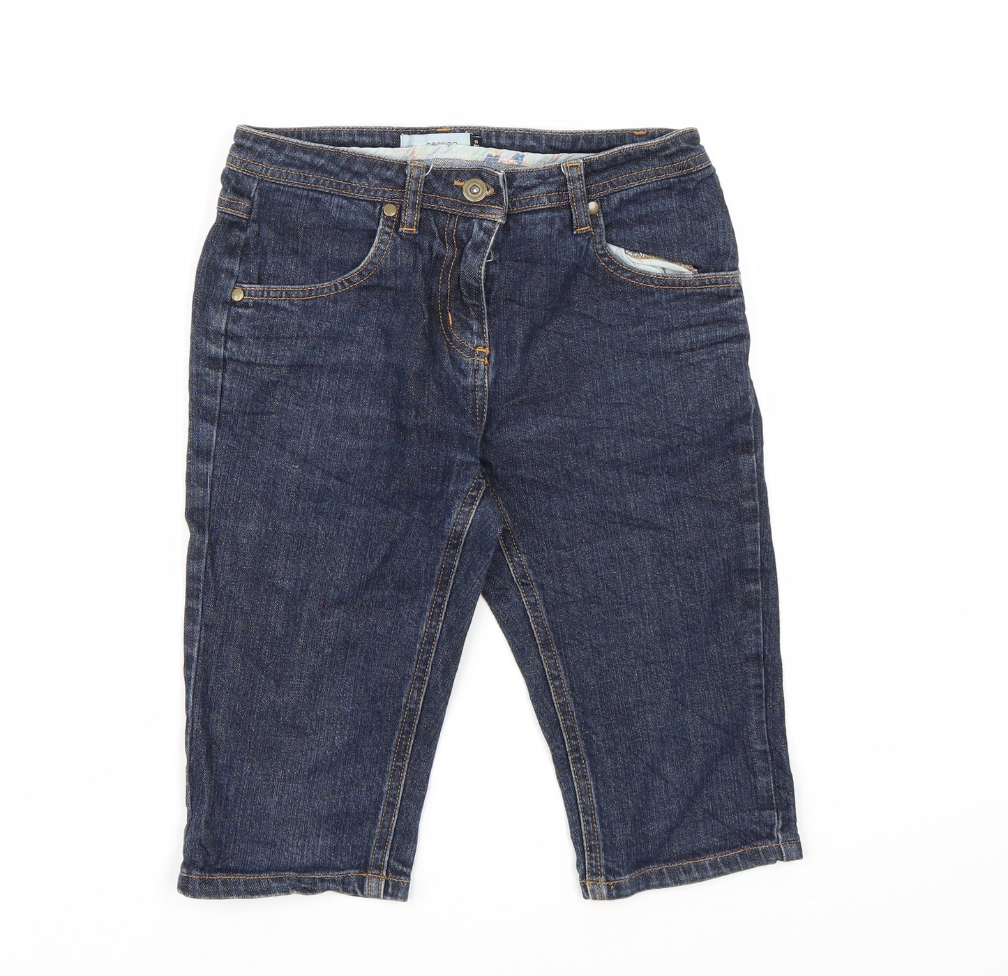 Redherring Girls Blue  Denim Cut-Off Shorts Size 11 Years