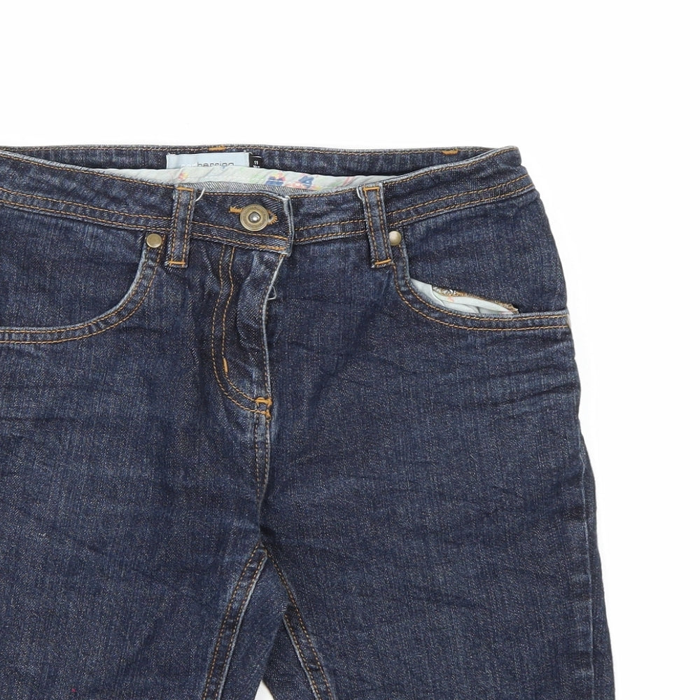 Redherring Girls Blue  Denim Cut-Off Shorts Size 11 Years