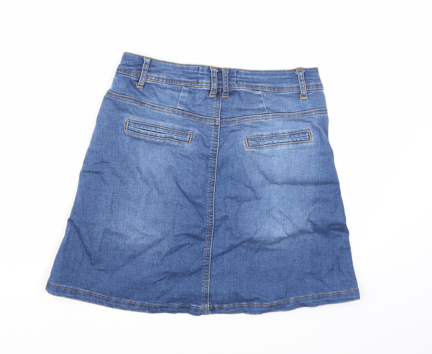 YES YES Womens Blue  Denim A-Line Skirt Size 8