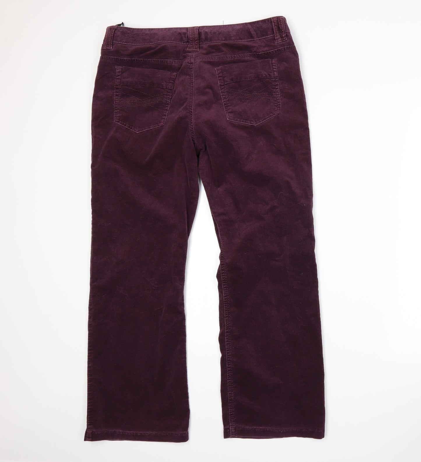 Marks and Spencer Womens Purple   Bootcut Jeans Size 16 L27 in