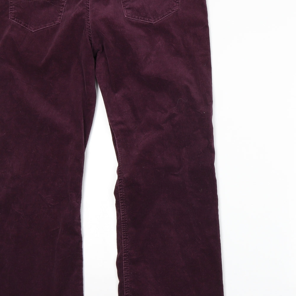 Marks and Spencer Womens Purple   Bootcut Jeans Size 16 L27 in
