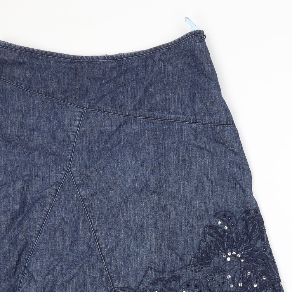 Bonmarché Womens Blue  Denim A-Line Set Size 16