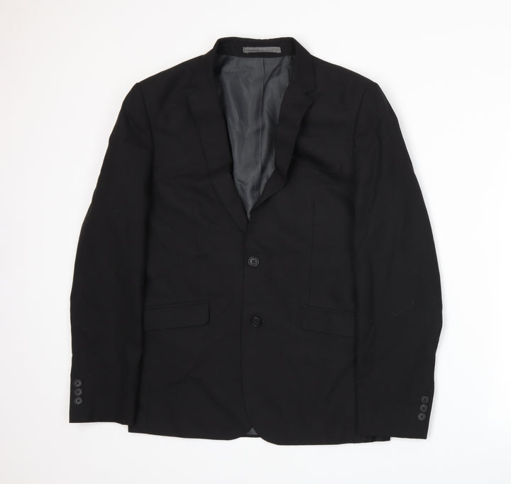 Marks and Spencer Mens Black   Jacket Suit Jacket Size M