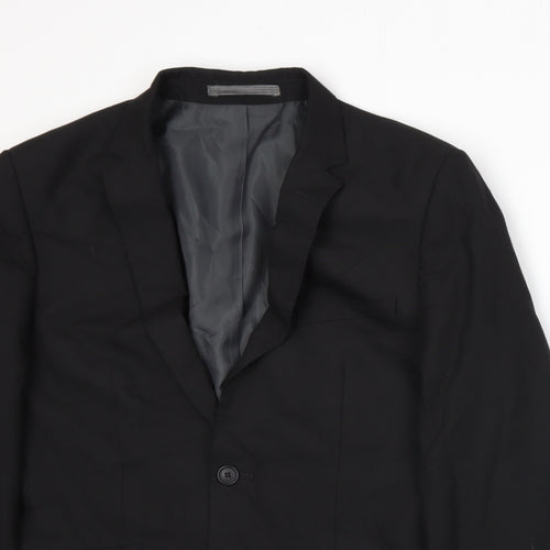 Marks and Spencer Mens Black   Jacket Suit Jacket Size M