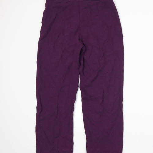 Wallis Womens Purple   Trousers  Size 12 L24 in