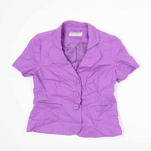 BHS Womens Purple   Jacket Suit Jacket Size 14