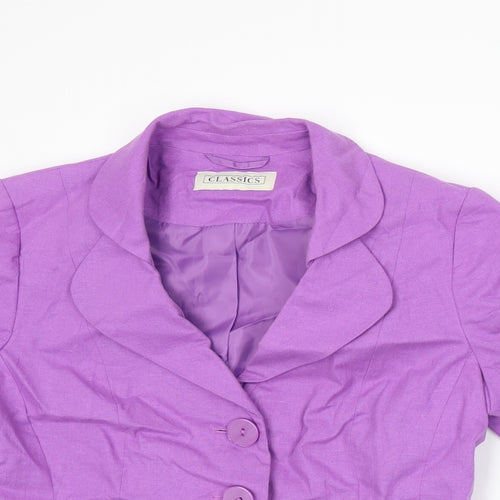 BHS Womens Purple   Jacket Suit Jacket Size 14