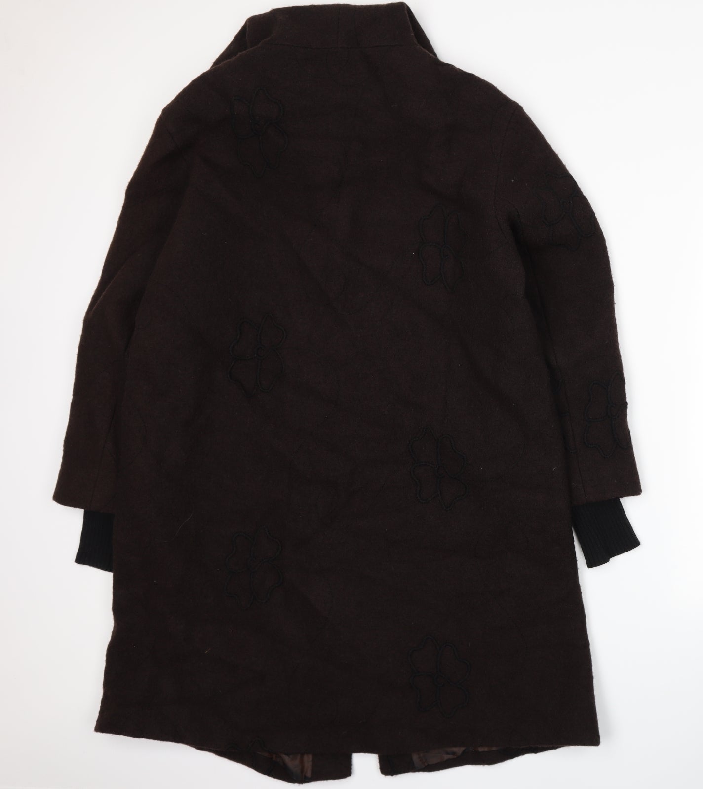 EVELIN BRANDT Womens Brown   Overcoat Coat Size 10
