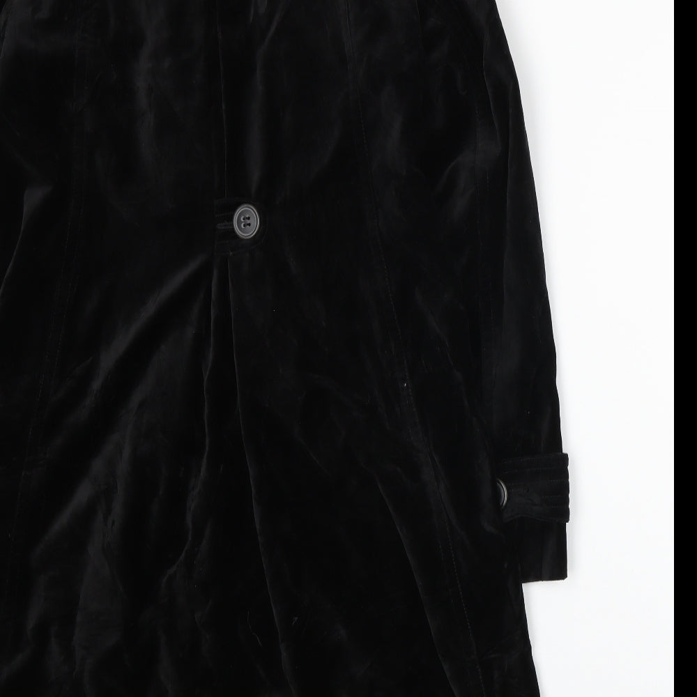 Boden Womens Black   Overcoat Coat Size 10