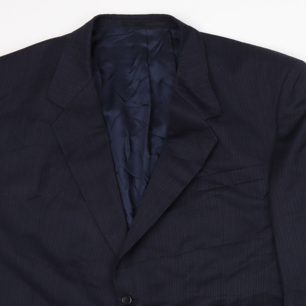 Trevira Mens Blue   Jacket Suit Jacket Size 2XL