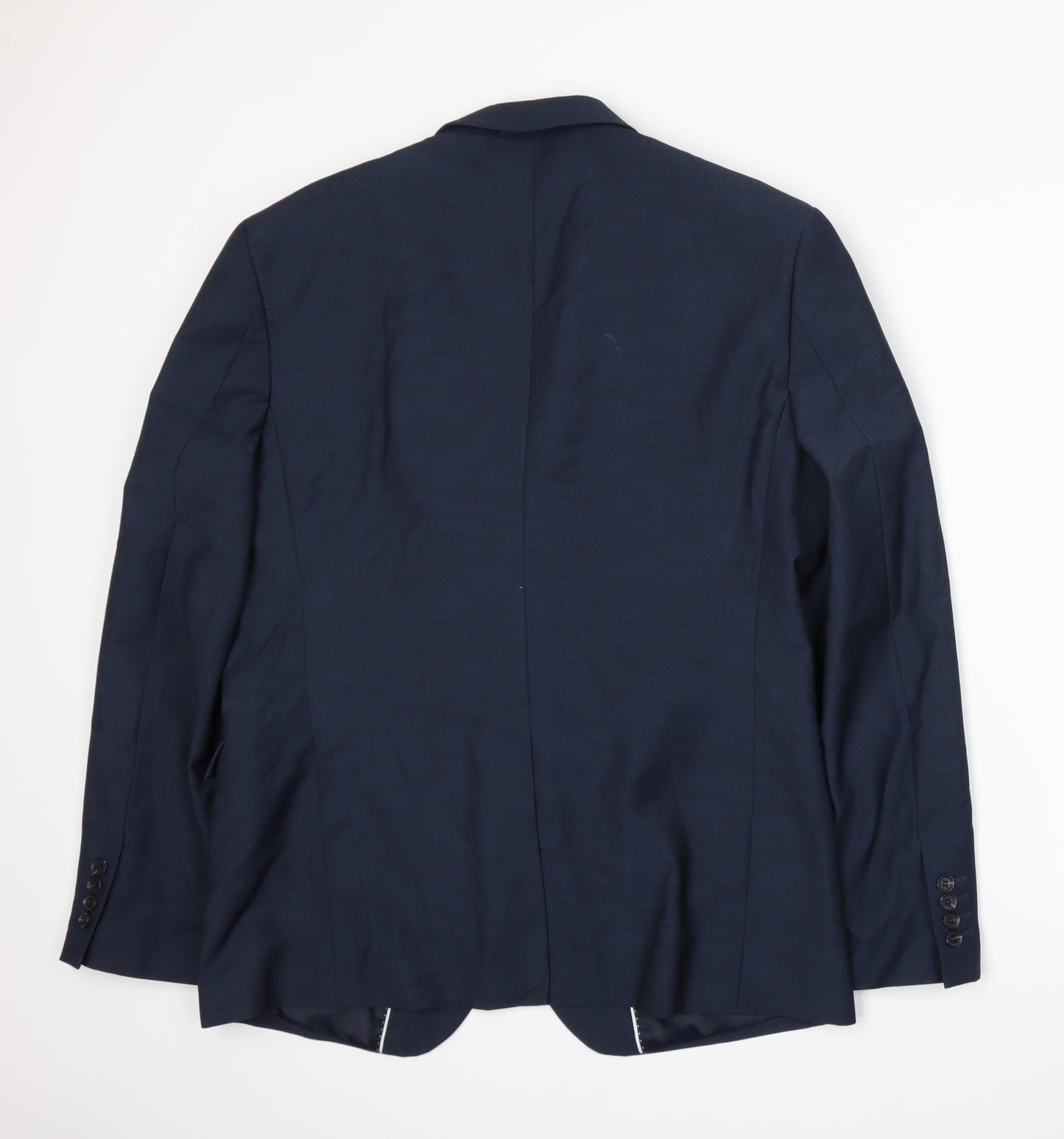 Cedar Wood State Mens Blue   Jacket Suit Jacket Size XL