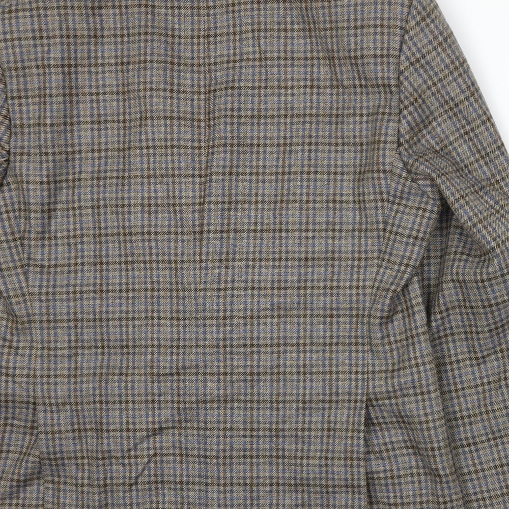 Varteks Mens Beige Plaid  Jacket Suit Jacket Size L