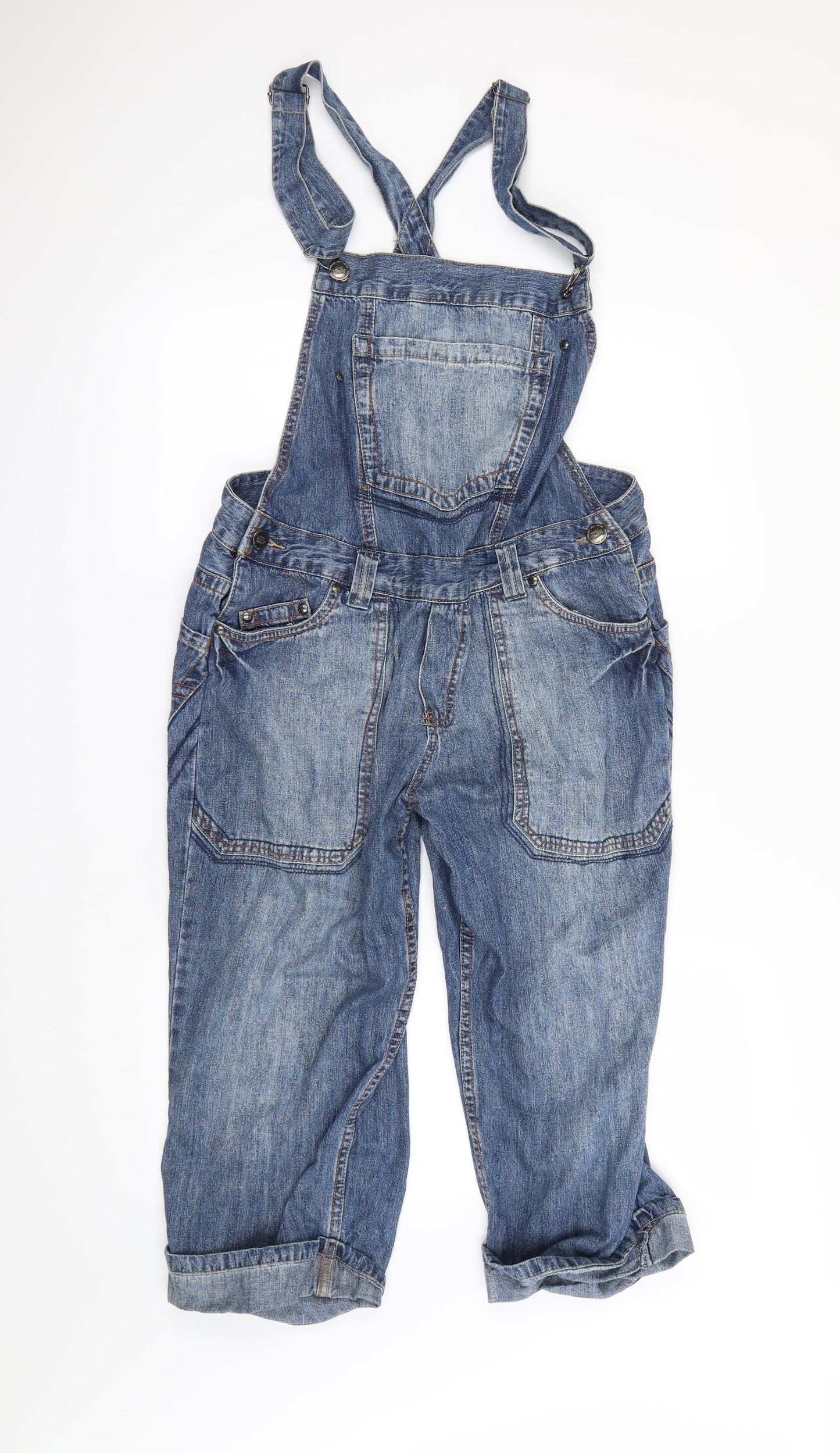 NEXT Womens Blue   Dungaree One-Piece Size 10 L20 in