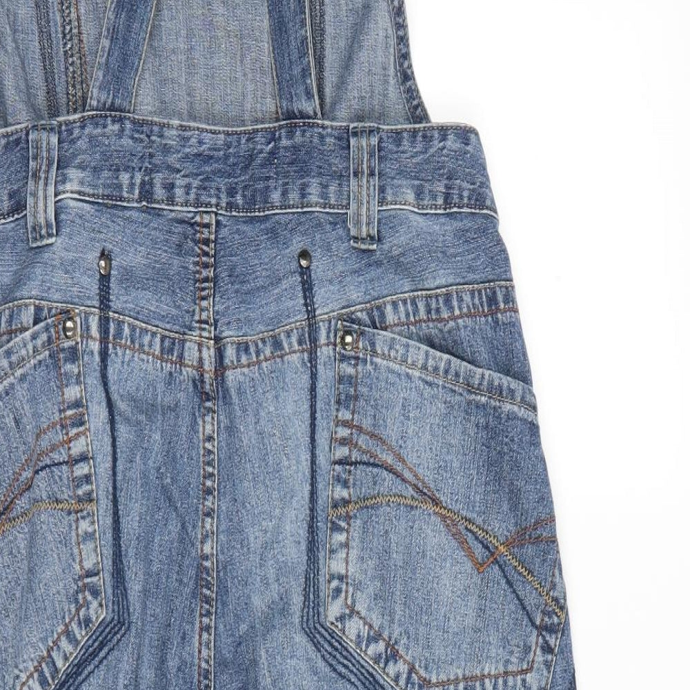 NEXT Womens Blue   Dungaree One-Piece Size 10 L20 in