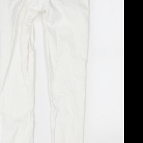 H&M Womens White   Skinny Jeans Size 6 L28 in