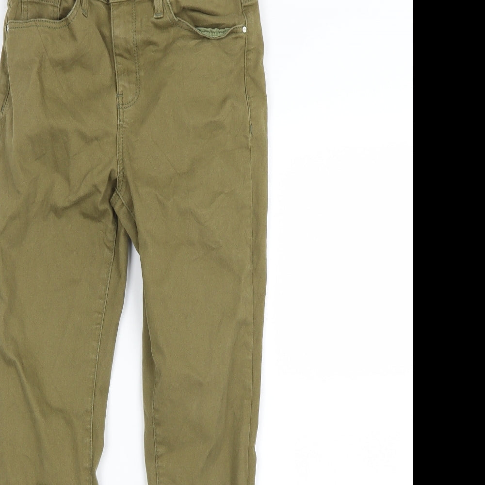 Warehouse Womens Green   Skinny Jeans Size 10 L24 in