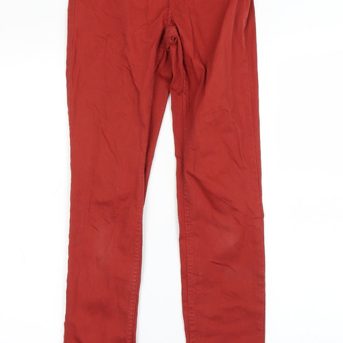H&M Womens Red   Mom Jeans Size 8 L29 in