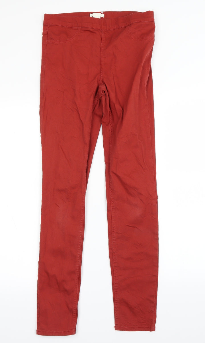 H&M Womens Red Mom Jeans Size 8 L29 in