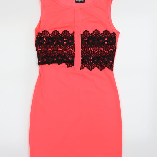 Indulgence London Womens Pink   Bodycon  Size S